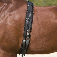 Kieffer Longiergurt - schwarz - Pony Longieren Gurt Pferde Zubeh&ouml;r