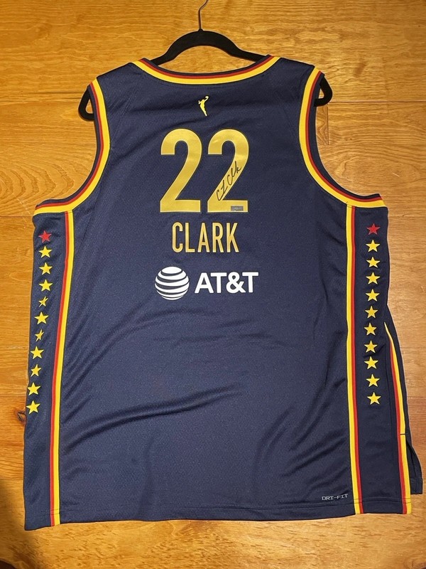 Caitlin Clark SIGNED INDIANA FEVER NAVY EXPLORER JERSEY autograph Panini COA