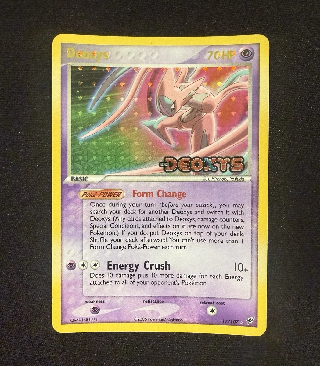 Pokémon TCG EX Deoxys Rare Collectible Individual Card Games for