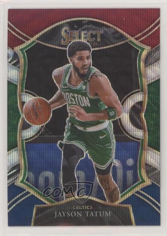 2020-21 Panini Select Concourse Tri-Color Prizm Jayson Tatum #41 0o6v