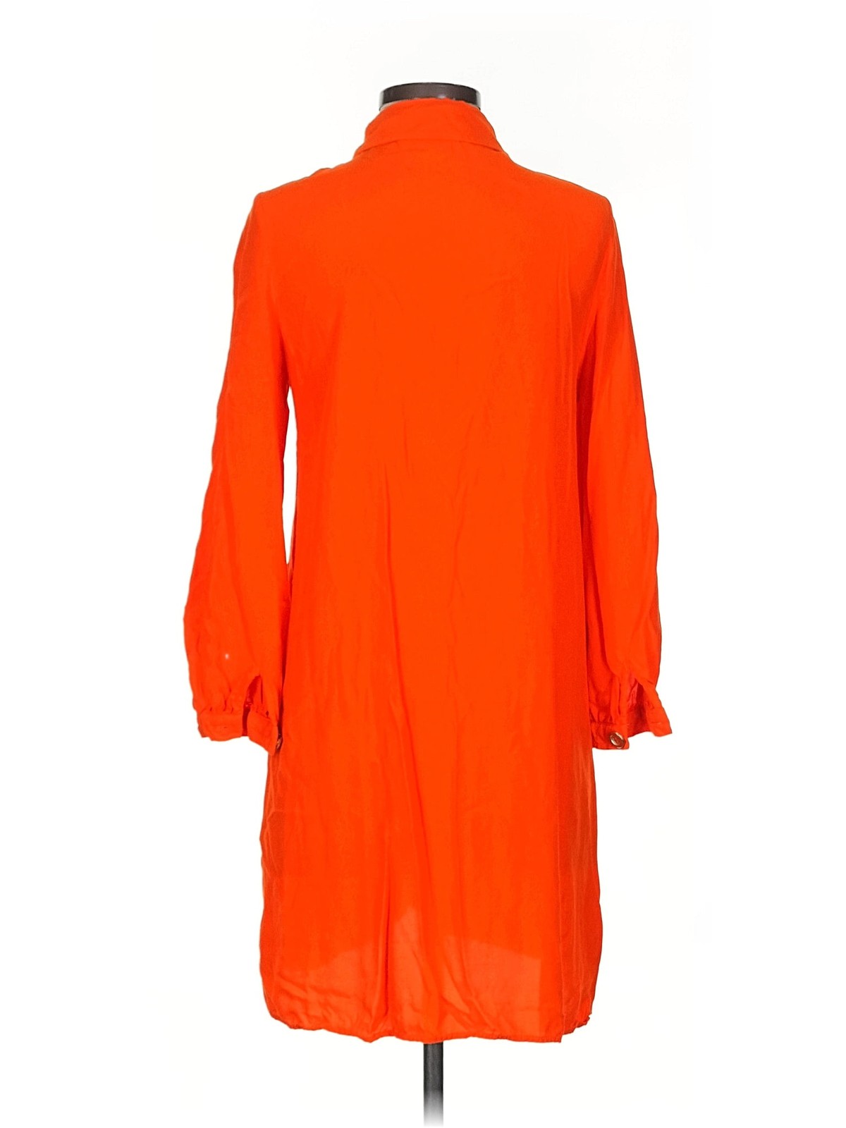 Zara Women Orange 3/4 Sleeve T-Shirt S thumbnail 2
