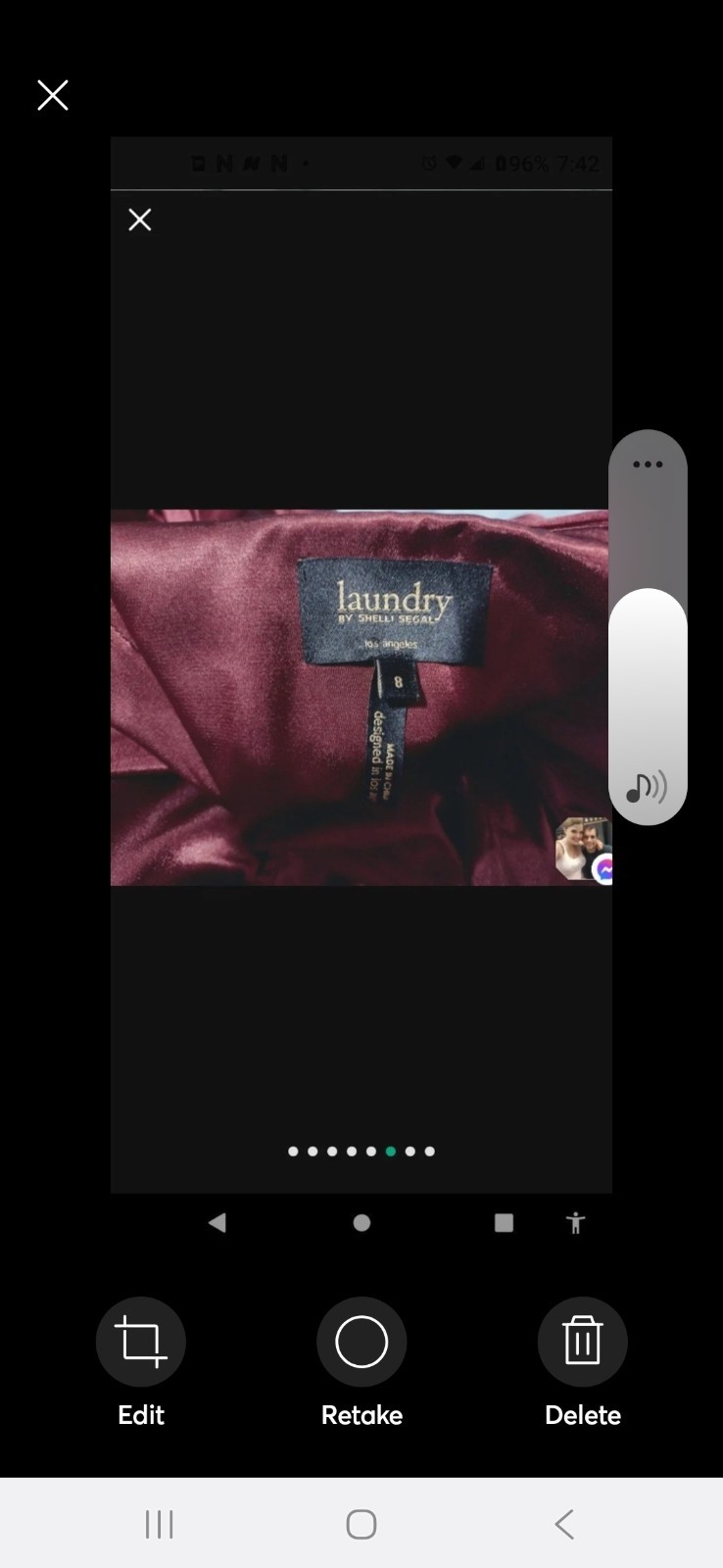 Beautiful Barely Worn Ruby Colored Strapless Long… - image 7