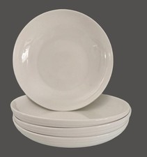 New Mikasa Ciara Set of 4 Pasta Bowls 8" 38 oz Bone China White MIKASA