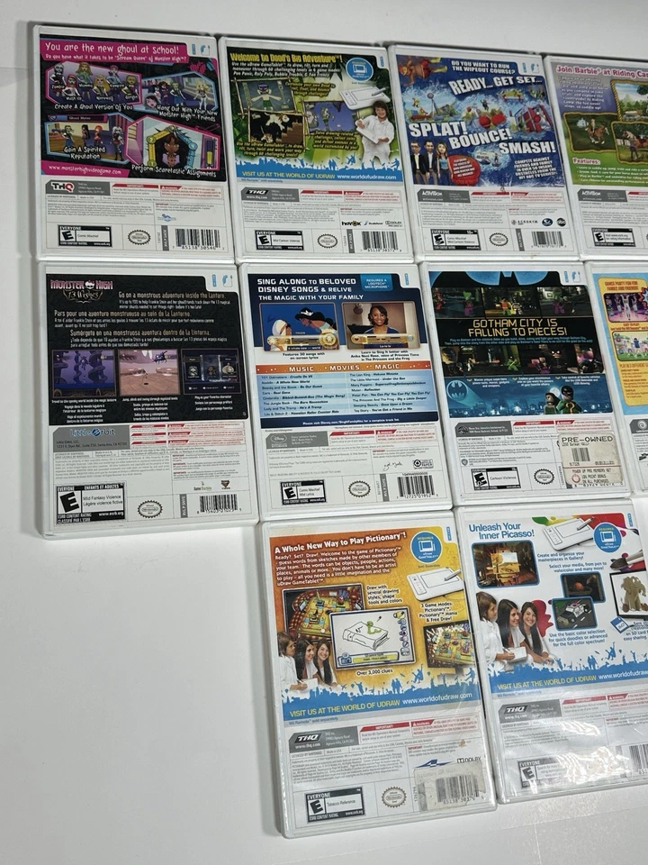 Lot of 11 Nintendo Wii Video Games Kids Monster High Lego Batman Tested Working - Image 4 of 4