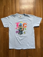 Cross Colours TLC T Shirt Rap Tee Hip Hop R B Retro 1992 USA Large Baby Blue