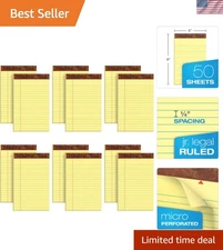 High-Quality 5 x 8 Legal Pads - 12 Pack, Soft Cover Narrow Ruled Notebooks