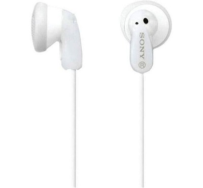 BRAND NEW! Sony MDR-E9LP Stereo Earphones EarBuds Lightweight - White - MSRP $29