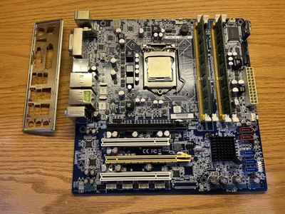 BCM RX67Q mATX Gaming Motherboard Combo + Core i7-2600 + 16GB DDR3 RAM + I/O