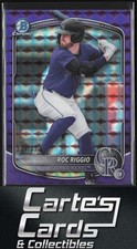 Roc Riggio 2025 Bowman Draft #BDC-19 Chrome Purple Geometric Rockies 239/250