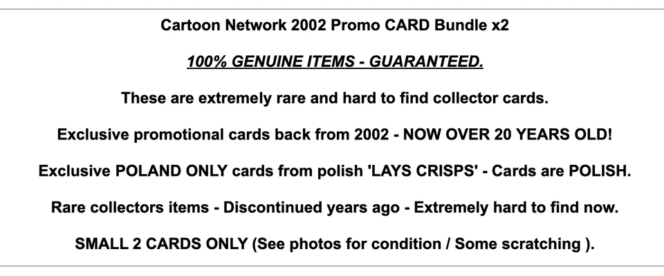 Cartoon Network 2002 Scooby Doo Rare PROMO Trading Cards Vintage Toy Collectable - Image 2 of 4