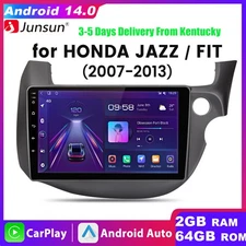Android 14 CarPlay 2+64GB For Honda Fit Jazz 2007-2013 Car Stereo Radio GPS Navi