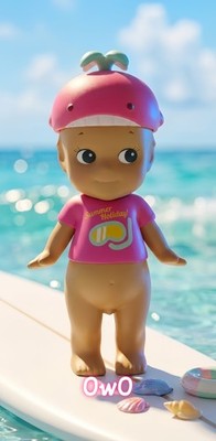 Sonny Angel Summer Series 2018 Pink T-shirt Figure Whale Cap