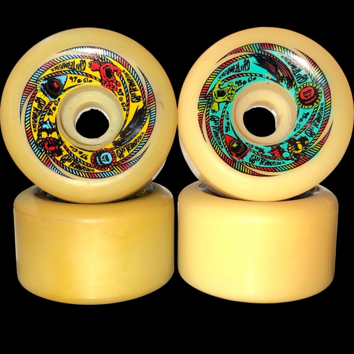 Vintage 1980's Santa Cruz Speed Wheels OJII Team Rider Skateboard