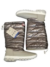 Hunter Snow Boots Metallic Dark Silver Insulated Waterproof Women’s UK 6