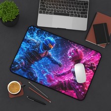 Energy Clash in Liquid Combat Mouse Pad Fortnite-style Warriors