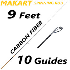 9ft Fishing Rod Spinning Pole Carbon Fiber Po...