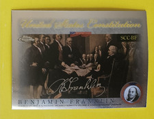 2006 Topps Chrome United States Constitution #BF Benjamin Franklin