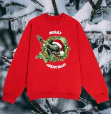 New Collection Ed Roth Rat Fink Gift Christmas Sweatshirt RED Cotton HN