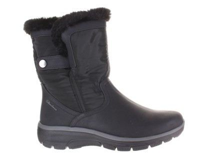 Skechers Womens Easy Going City Rider Black Snow Boots Size 9 (7792899)