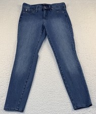 Bandolino Women's Selene Mid Rise Skinny Jeans Size 8 Medium Wash