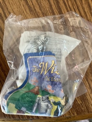 Wizard of Oz TIN MAN Movable Toy 1997 Blockbuster Turner Ent SEALED Chops Wood