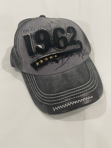 1962 Gray Black Hat NWT Baseball Cap