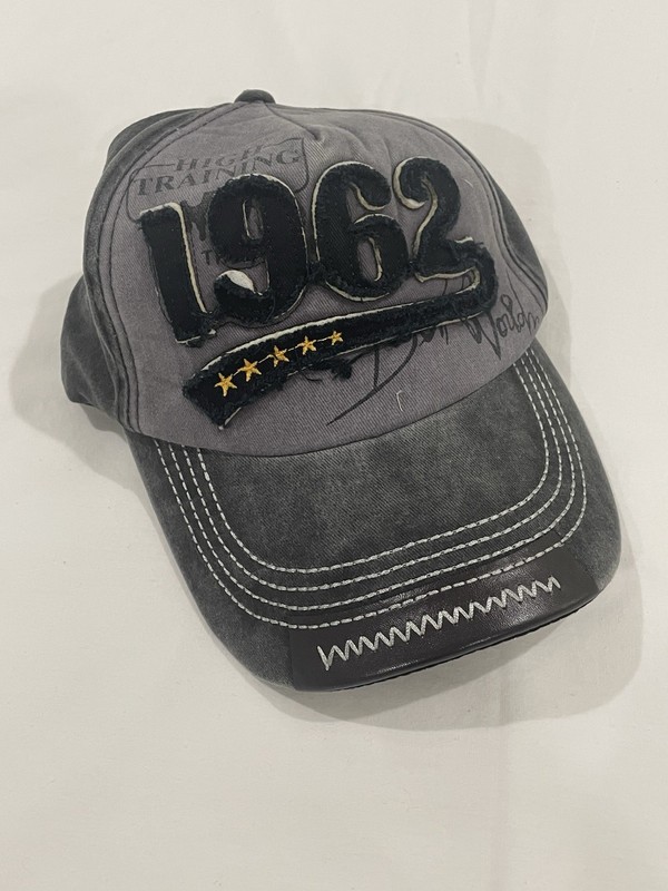 1962 Gray Black Hat NWT Baseball Cap