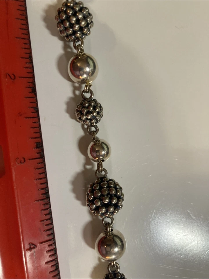 "Brazalete Michael Dawkins de plata de ley 925 con perlas de noche estrellada 8""" Foto 4 de 4