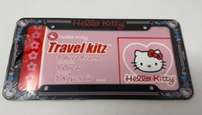 2007 Sanrio Hello Kitty Black Sparkle Heart License Plate Frame No Keychain 2007 Sanrio Hello Kitty Black Sparkle Heart License Plate Frame No Keychain