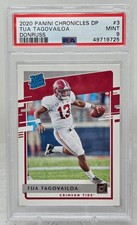 2020 Chronicles TUA TAGOVAILOA Donruss Rookie Card PSA 9 Mint. rookie card picture