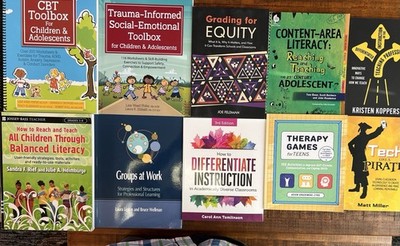 Lot 9 Teaching Workbooks: CBT Toolbox, Grading for Equity, Trauma Toolbox
