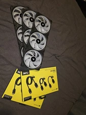 CORSAIR iCUE LINK QX120 RGB 120mm Case Fan - Black (x9)