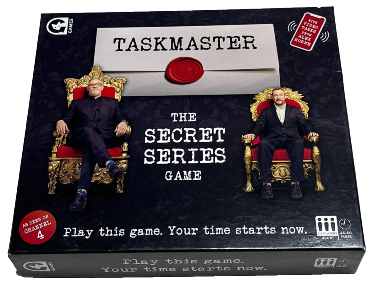 TASKMASTER - THE SECRET SERIES GAME : Ginger Fox TV Show - New With Sealed Tabs