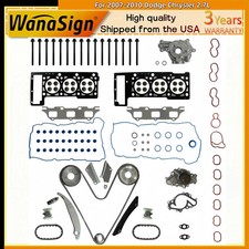 Timing Chain Kit w/Water Oil Pump Gasket For Chrysler 300 Dodge 2.7L 2008-2010
