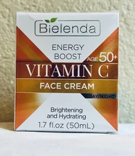 Bielenda Energy Boost Vitamin C Face Cream 50ml – Day & Night, Age 50+