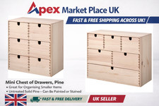 Ikea Moppe Mini Wooden Chest Of 6 Drawers,Multi Use,Storage Boxes,Jewellery Box 