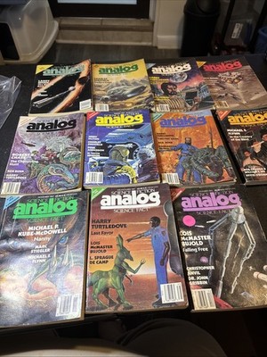 Analog Science Fiction & Fact: 1987. Partial Year. 11 Issues