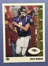 2002 UD Authentics #7 Chris Redman RC Rookie #d 7/25 - Card#,Jersey#, Serial# 7. rookie card picture