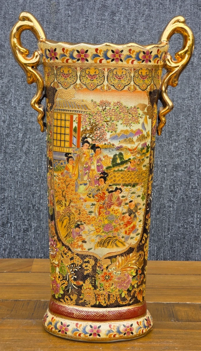 萨摩在日本古董花瓶| eBay