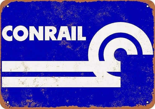 Vintage Conrail Retro Art Tin Metal Signs Home Décor Wall Art 8x12