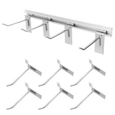 1 Set Grid Wall Panel Peg Board Hooks: Workbench Accessories Space Saving