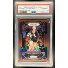 2024 Panini Prizm Monopoly WNBA Sophie Cunningham #37 Brown Prizm /249 PSA 10