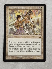 NM Reverent Mantra Mercadian Masques Mtg Magic the Gathering