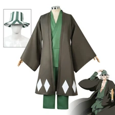 Cosplay Anime Bleach Kisuke Urahara Full set Costume halloween party Outfit Hat