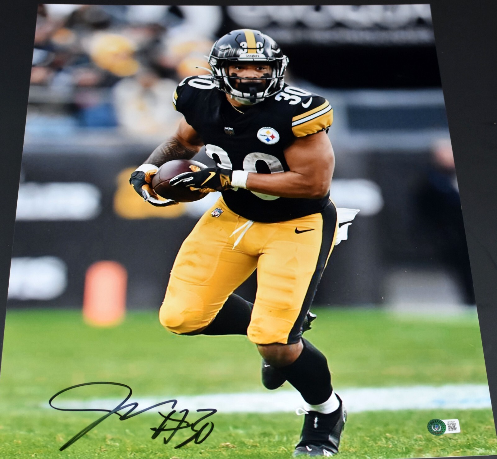 Jaylen Warren Autographed Signed Pittsburgh Steelers 16x20 PHOTO BECKETT 