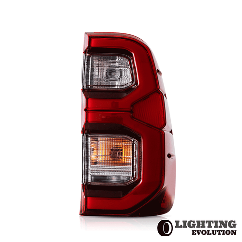 2015-2020 LED Tail Lights w/Animation Red Lens Rear Lamps For Toyota Vigo/Hilux - Bild 2 von 17