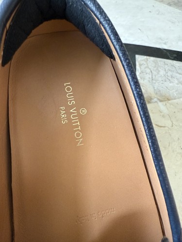 EUC Louis Vuitton Monte Carlo Moccasins Loafers Blue Shoes size UK 6.5 US 7.5 - Picture 5 of 11