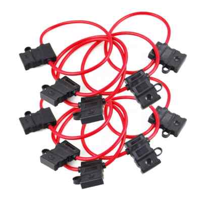 #ad #ad 10 pcs 10 Gauge ATC Heavy Duty Fuse Holder Car Audio 12 Volt Automotive $11.96