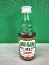 DDR Miniaturflasche Highland Schotten-Kirsch Konsum Spirituosenbetrieb Allstedt