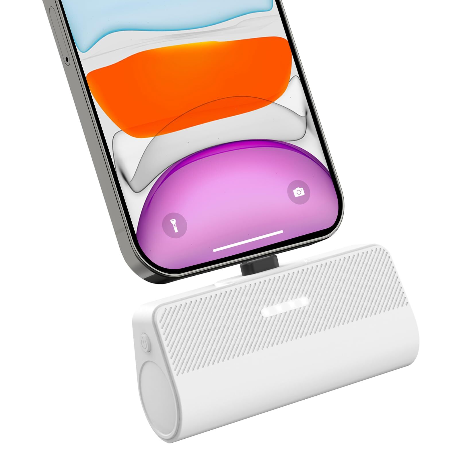 Portable Charger for iPhone,5000mAh Ultra-Compact Fast Power Bank Compatible ...